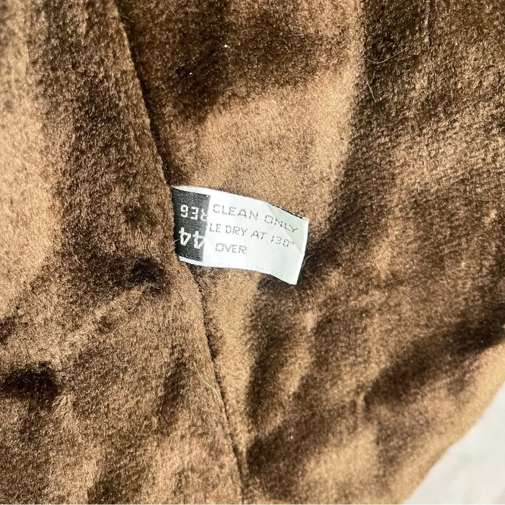London Fog Towne Men's Belted Lined Trench Coat Size 44 Brown - Picture 10 of 11